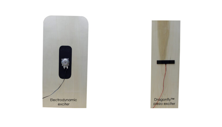 flat panel speaker with piezo transducer